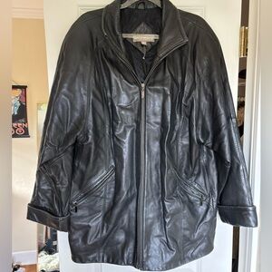 Valerie‎ Steven’s Black Lamb Leather size small